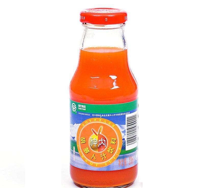 新疆神内胡萝卜汁特产胡萝卜汁果蔬汁饮料轻短食代餐238ml6瓶