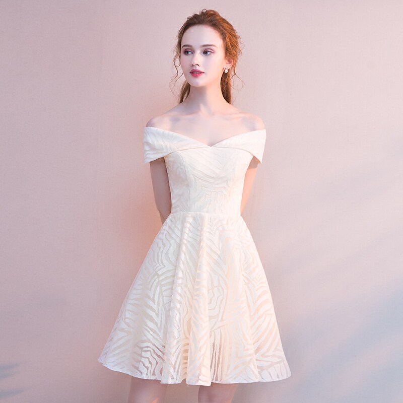 小个子晚礼服女宴会气质高贵优雅伴娘平时可穿仙女主持短款连衣裙