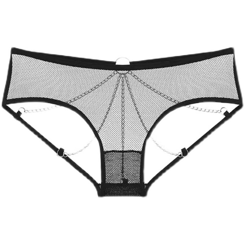 做你的猫 蜜桃性感透视链条t型裤情趣内裤女夏薄丁字裤情趣内裤