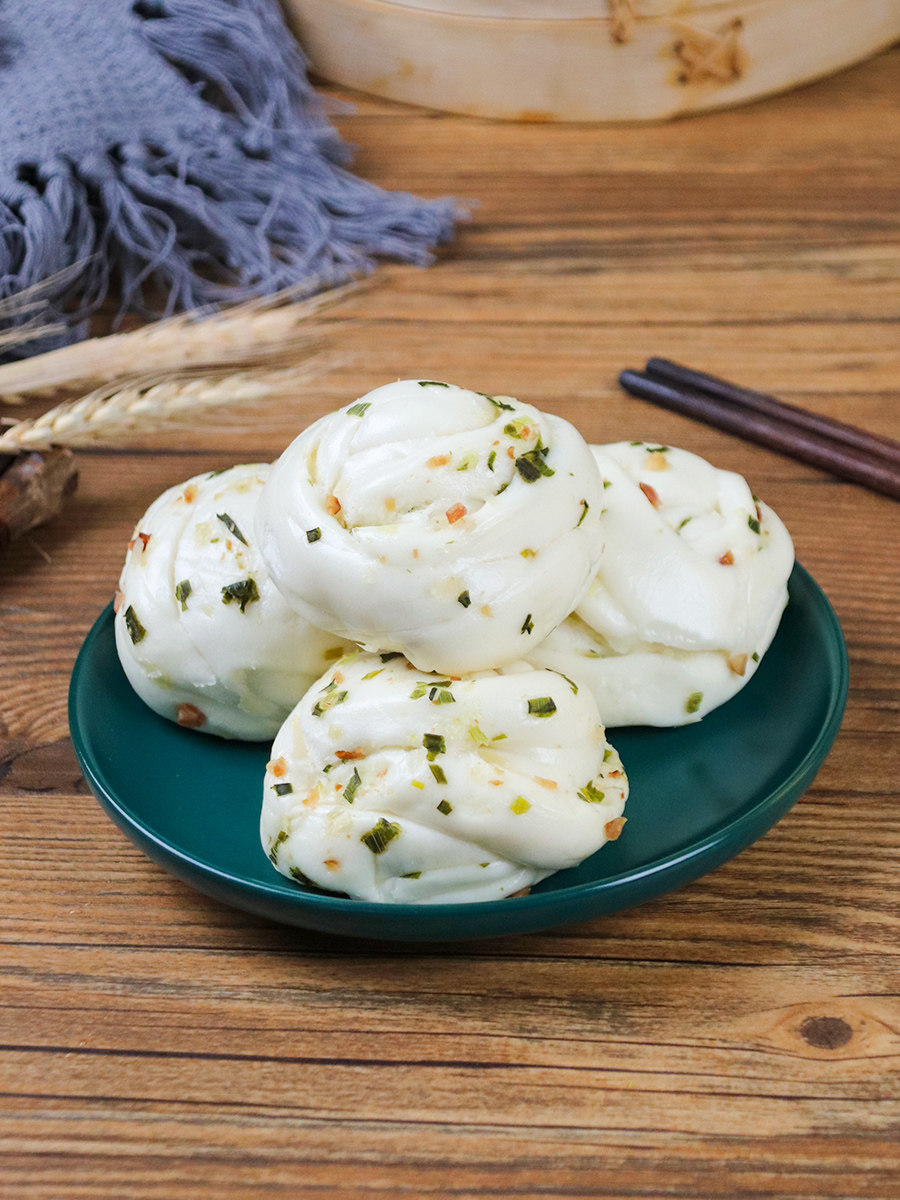 避风培根葱油花卷港式早茶早餐下午茶面点点心包点