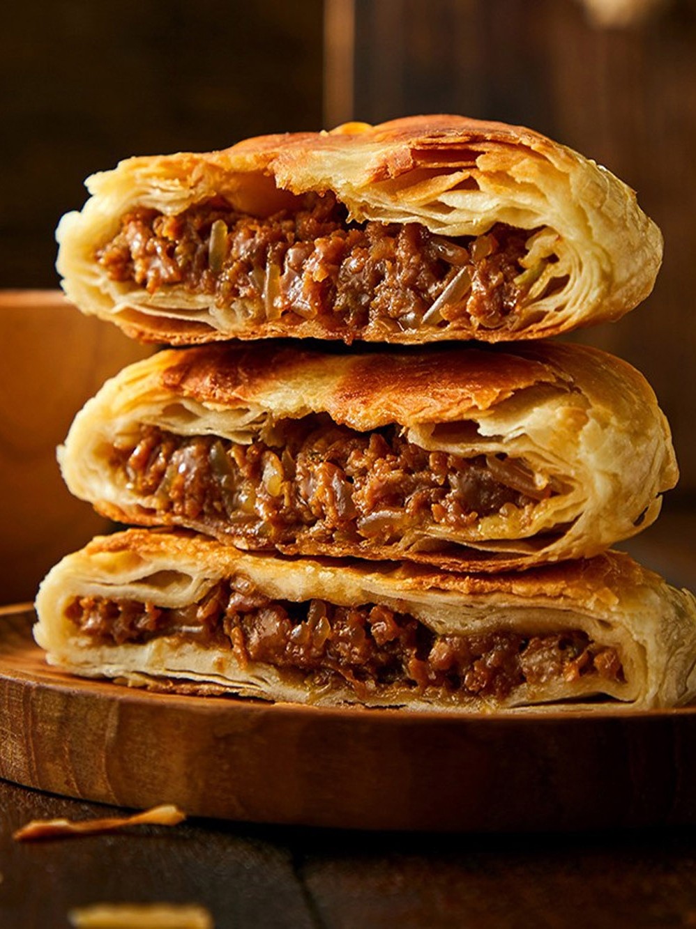 馅饼思念牛肉肉馅饼家庭营养早餐油炸酥皮肉夹包点