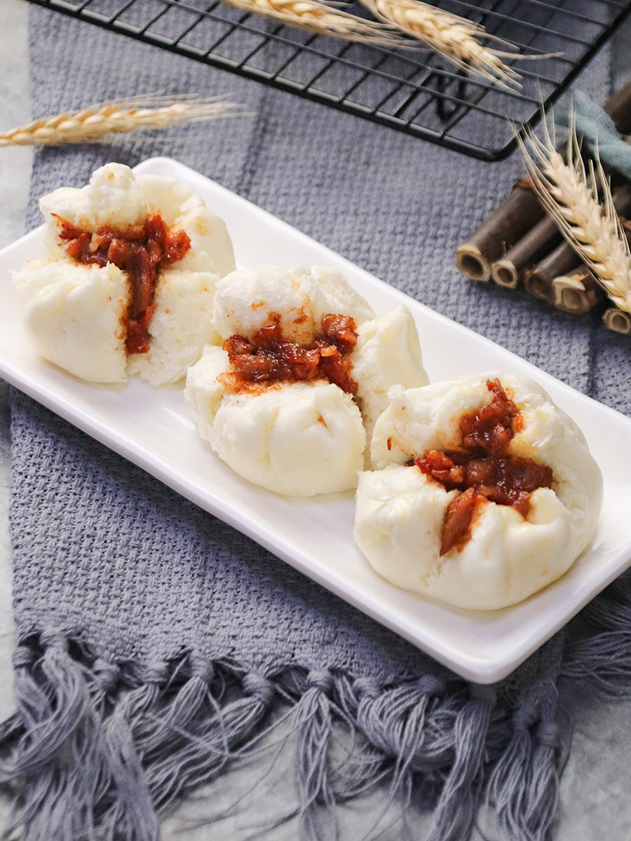 避风蜜汁叉烧烧包350g10广式港式早茶点心特色包点