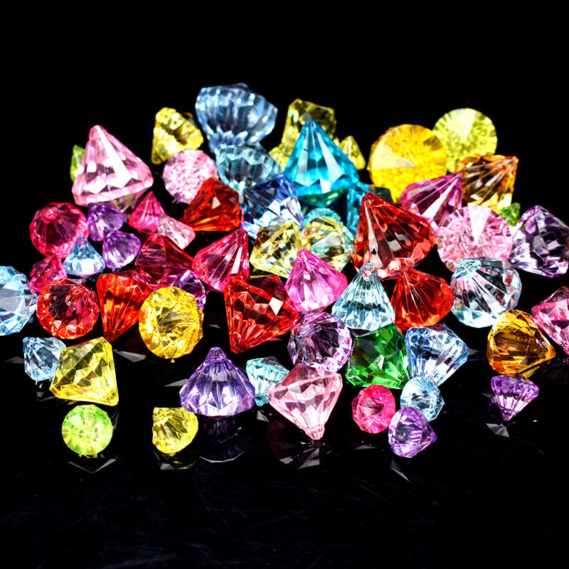 儿童创意diy水晶益智手工串珠宝石项链玩具手工串珠