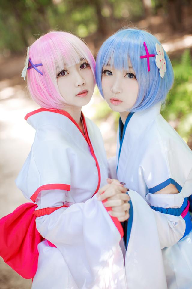 包邮动漫拉姆蕾姆雷幼年和服从零开始世界生活cosplay女装