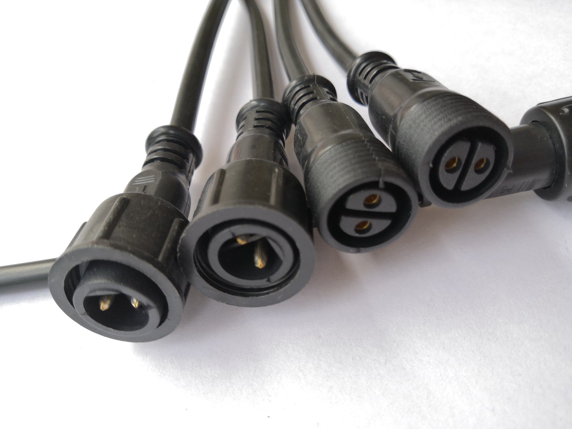 防水插头公母对接led电源连接器2345快速连接插头