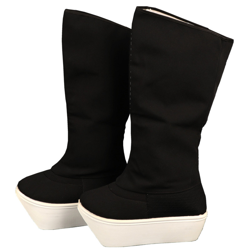 包邮戏曲戏剧京剧武生小生厚底纳米底仿北京朝靴官靴拉线纳帮高靴