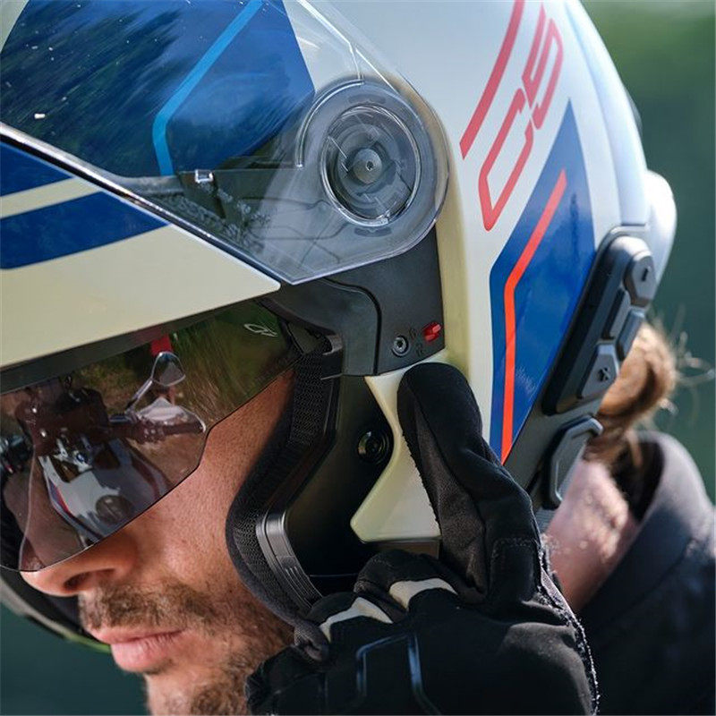 新款正品schuberth舒伯特c5揭面四季镜片防水蓝牙摩托车头盔