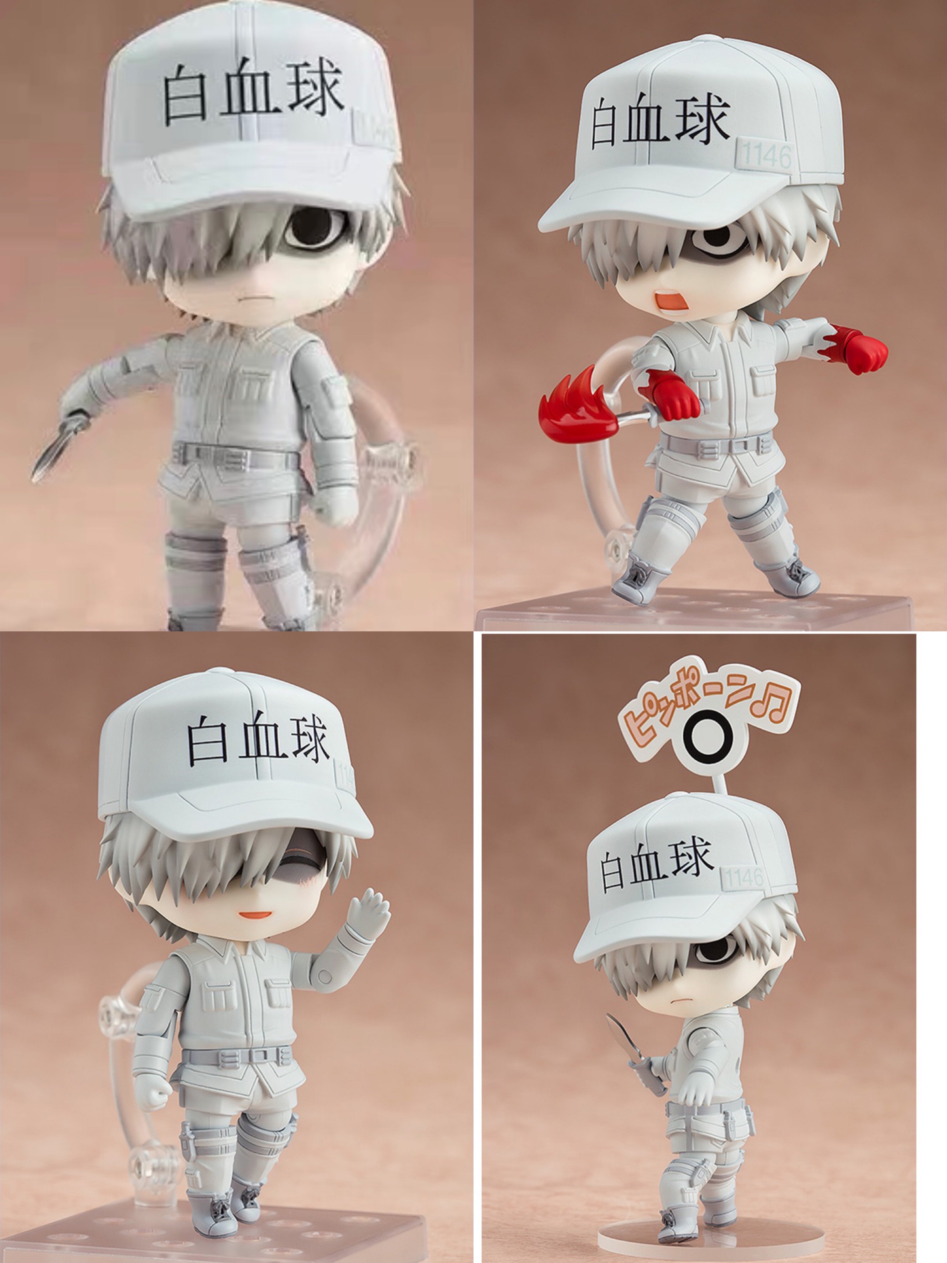 现货工作细胞手办血小板三种姿势可动可选择模型手办