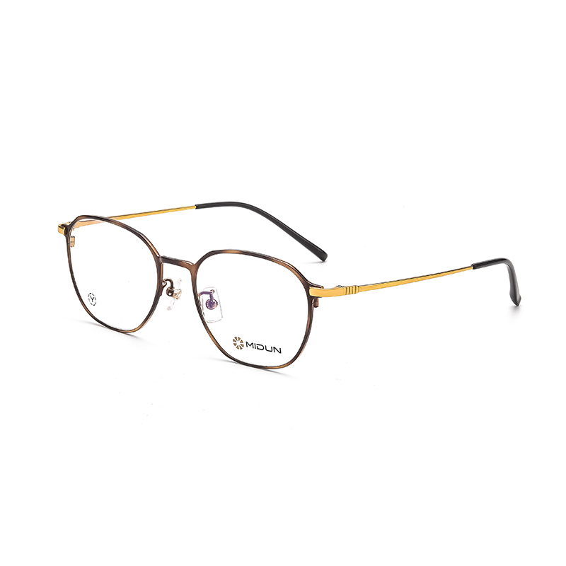 米顿防蓝光眼镜男女纯钛眼镜大框防辐射配镜变色镜近视眼镜176052