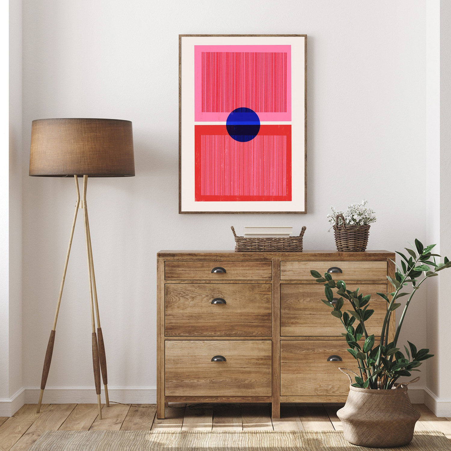 现代简约红色抽象几何色块挂画客厅家居家居装饰装饰画现代装饰画