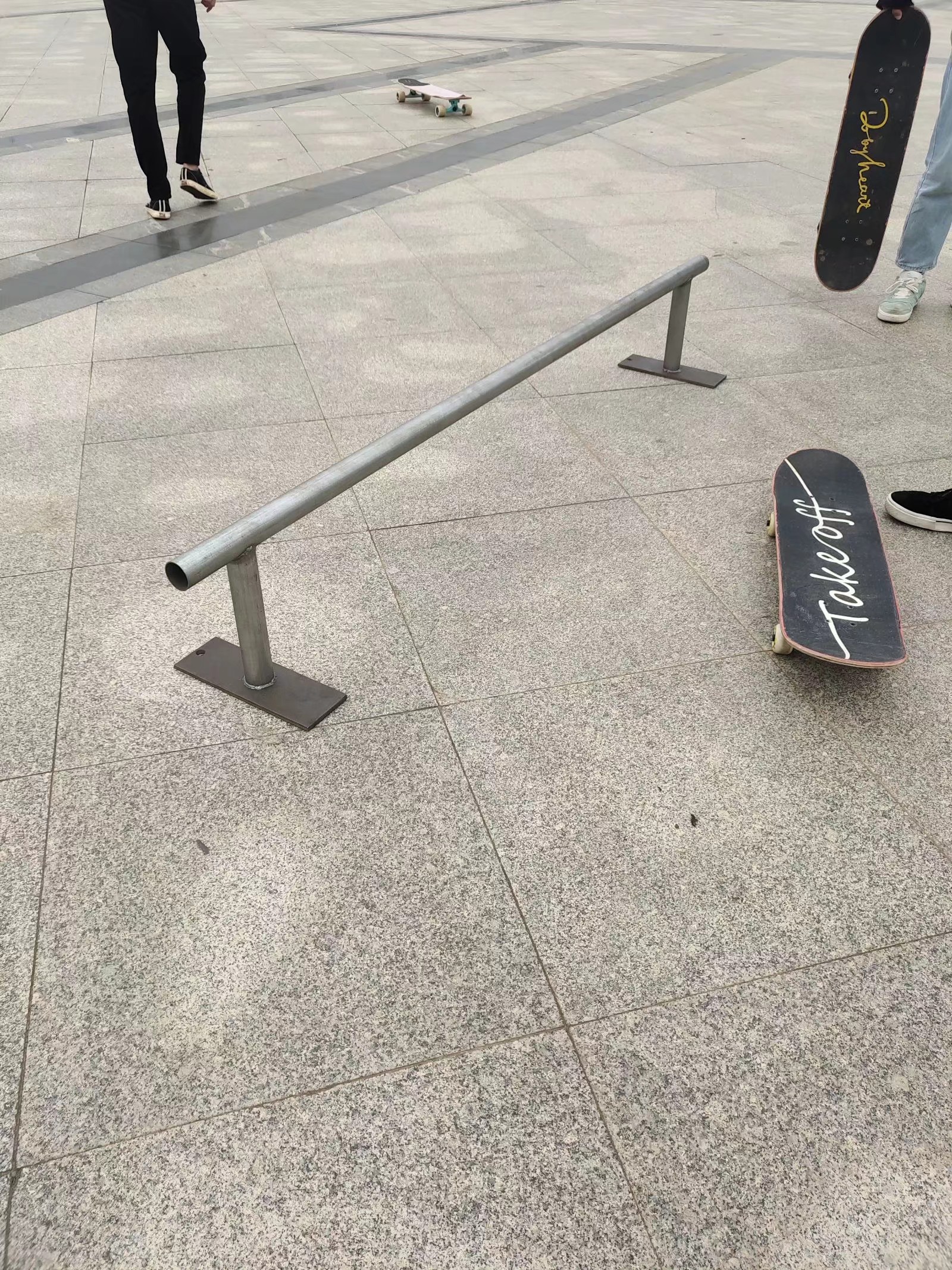 滑板杆子杠子圆杆定制极限运动道具包邮flag滑板