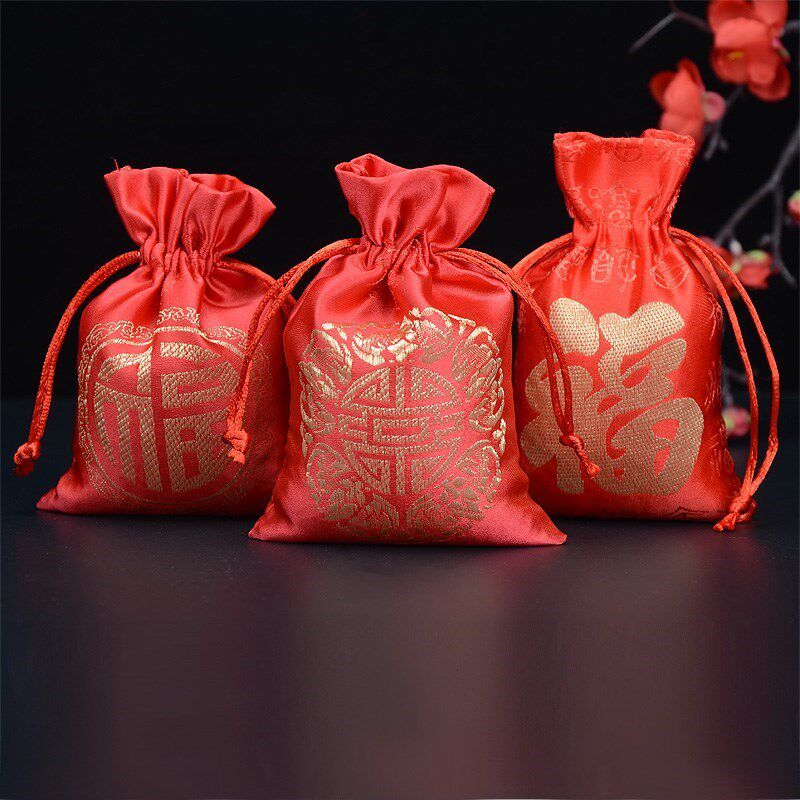 福字香包红色平安平安福福袋零钱钱袋古风挂袋首饰袋