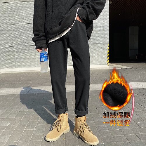 牛仔配马丁靴的裤子矮小个子男生装穿搭配155显高150小短腿160cm