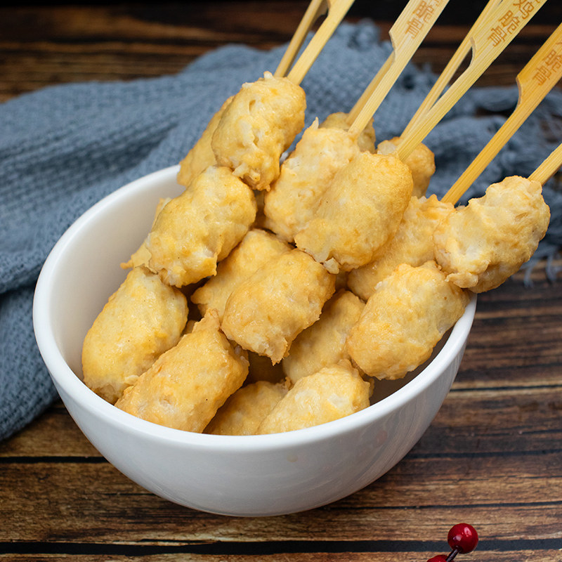 烧鸡脆骨10串关东煮食便利店麻辣烫火锅串串材料鸡肉丸