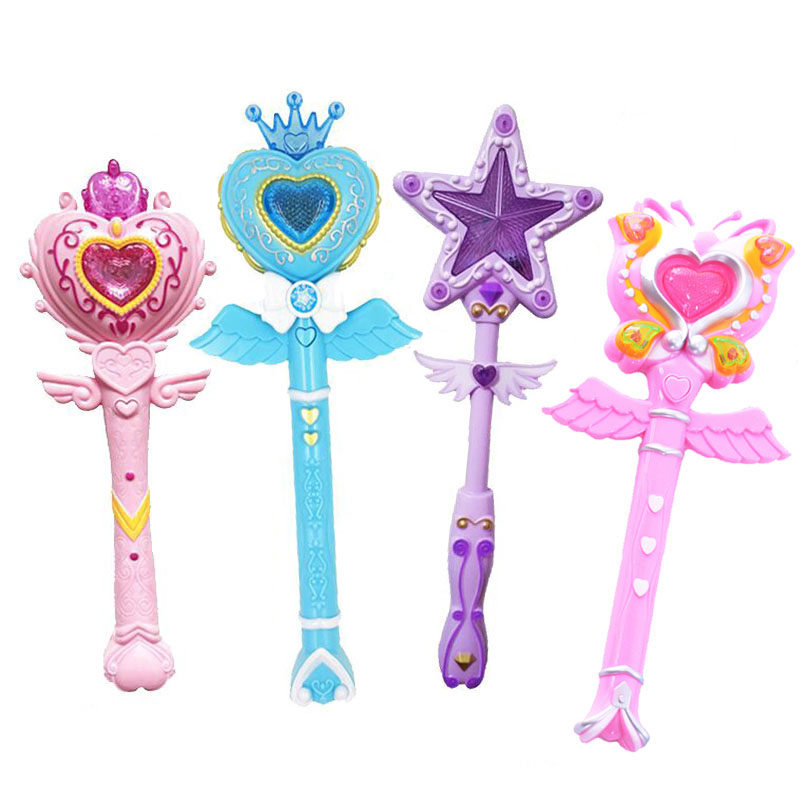 巴拉拉魔仙棒小女孩巴拉芭拉小魔仙玩具魔法棒音乐发光闪光棒包邮