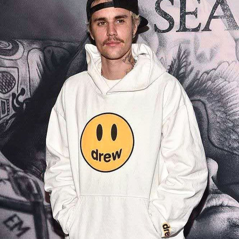 drew笑脸卫衣house贾斯丁比伯justinbieber同款连帽衫情侣高街潮