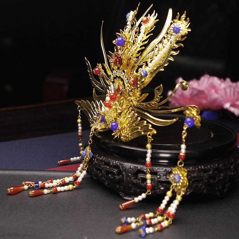 古代假发发饰皇后头饰宫廷大气流苏发簪中式发饰
