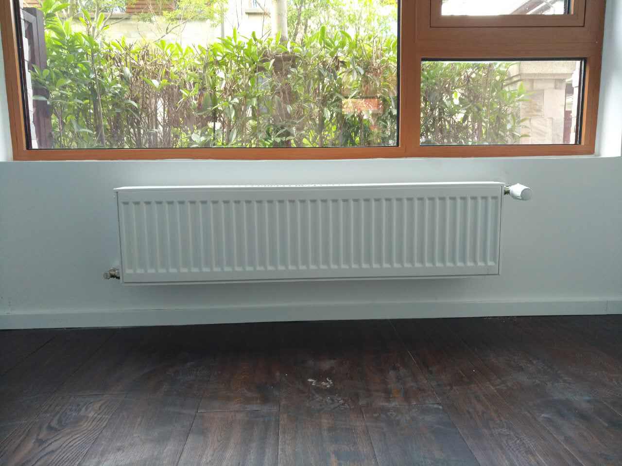 安装德国国明暖气片上门墙暖明装散热片暖气系统暖气片