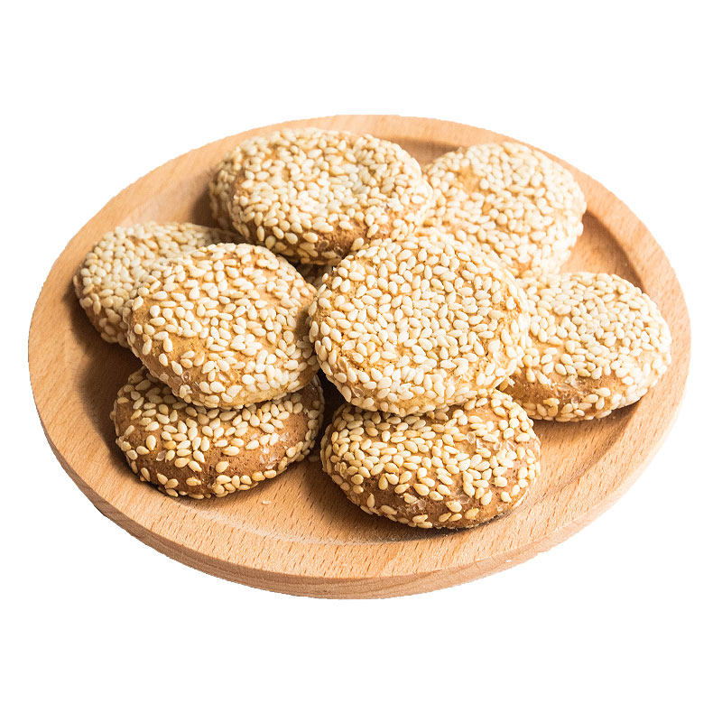 扬州特产麒麟阁麻饼酥饼芝麻热加工下午茶五亭食品传统中式糕点