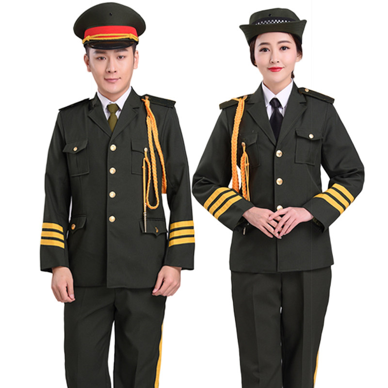 升旗手军装套装制服男女国旗班仪仗队服装护卫队礼服军乐队演出服