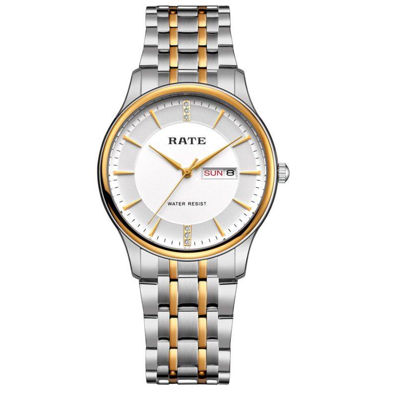 手表雷特rate防水精钢商务时尚手表女士男表情侣国产腕表