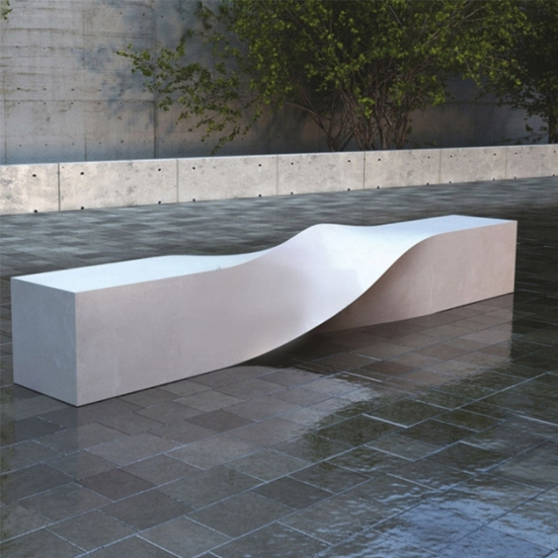 商场休息玻璃钢椅子麻花造型坐凳个性创意长凳休闲椅系列