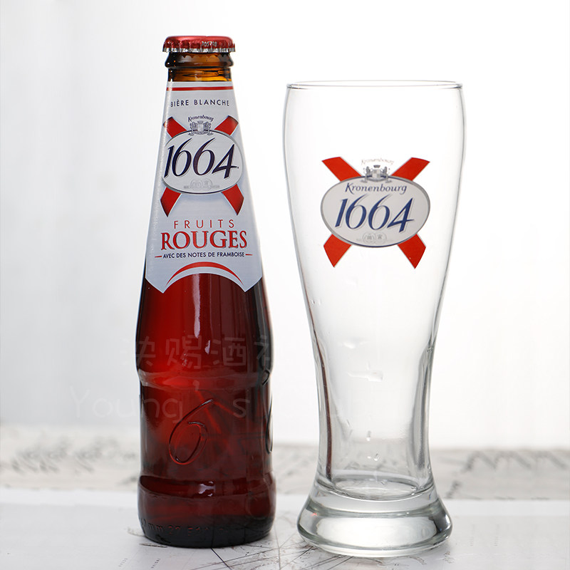 啤酒6瓶包邮法国进口1664树莓红果野果克伦啤酒