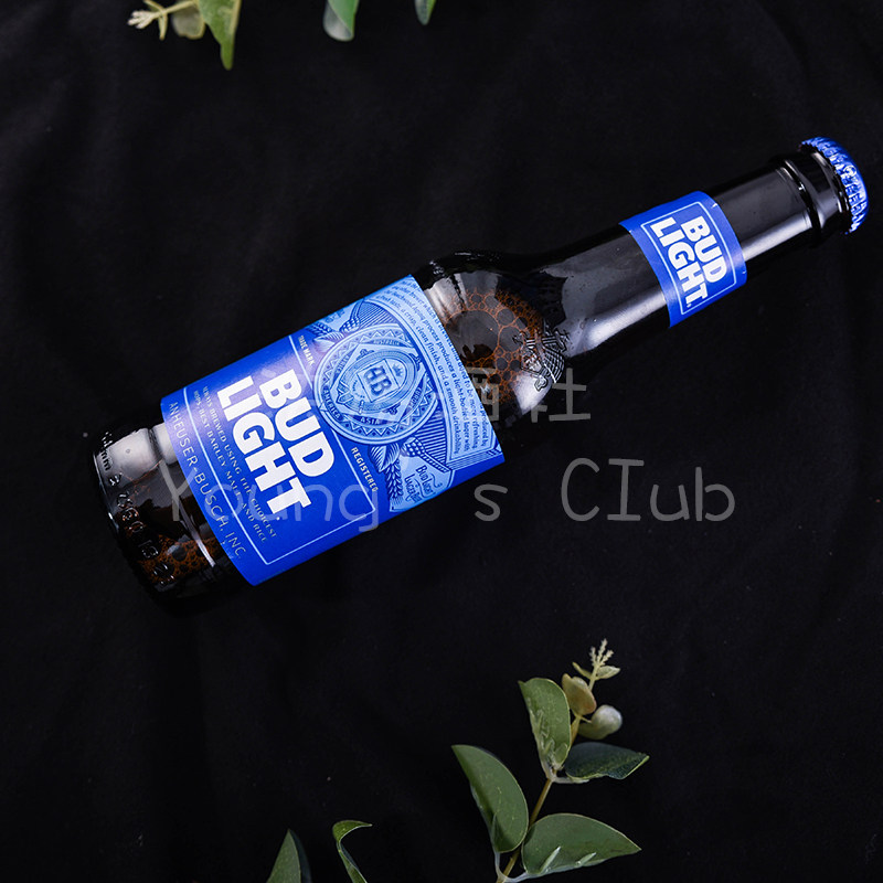 啤酒英国原装进口旋盖百威300ml24瓶budlight黄啤酒啤酒