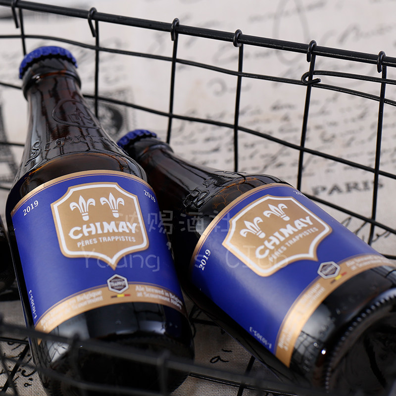 整箱比利时进口智美蓝帽啤酒修道院四料精酿啤酒chimay