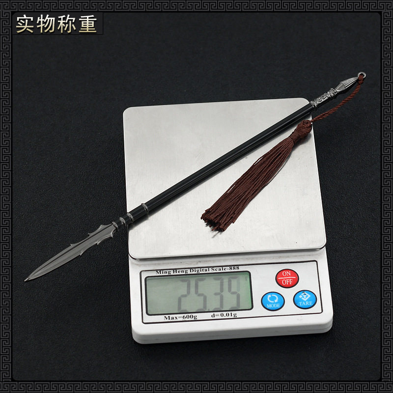 水浒传手办林冲花枪八蛇马军虎将金属武器模型游戏