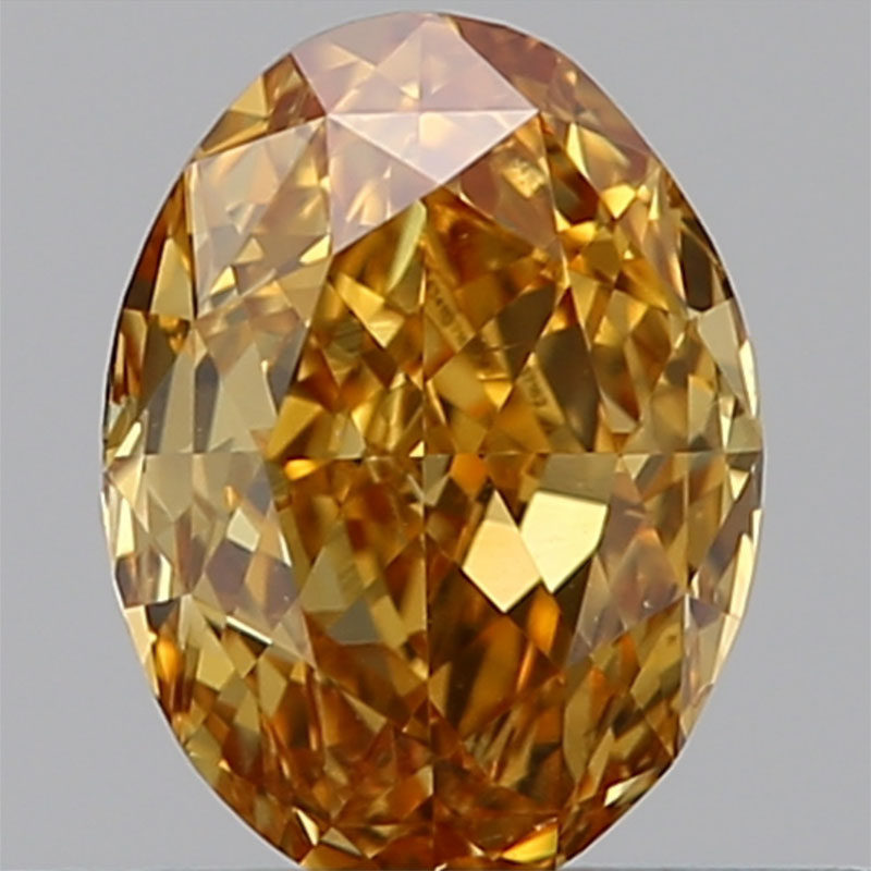 gia新款可群40分天然艳彩橙色fvyo椭圆形彩钻其他