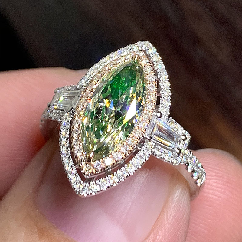 gia裸钻115克拉fbgy超大戒面si2马眼型钻石现货其他