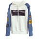 2020 new winter sweater female Korean version of the influx of students loose hole denim long-sleeved hooded jacket coat wild 2020 new winter sweater female Korean version of the influx of students loose hole denim long-sleeved hooded jacket coat wild