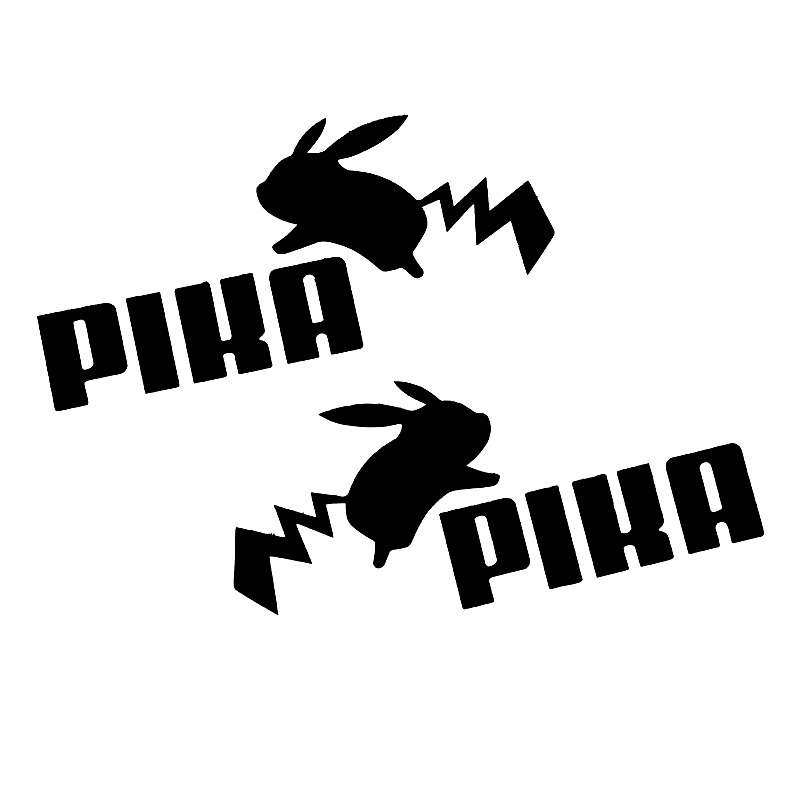 皮卡丘车贴汽车电动摩托车可爱比卡电瓶车汽车装饰贴