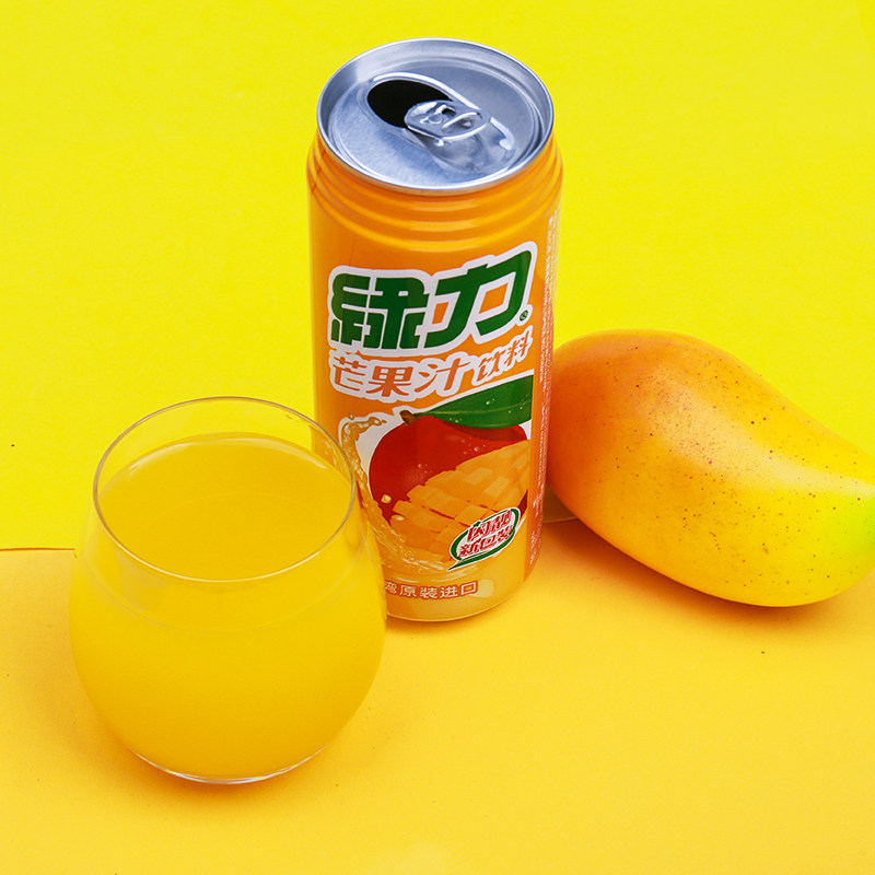 绿力果汁饮料490ml12罐国产果蔬饮料饮品果味清甜果味
