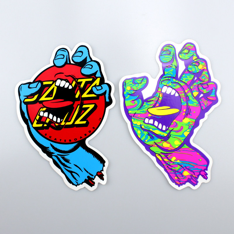 进口independentsantacruz滑板贴纸indy因地鬼手logo贴画滑板