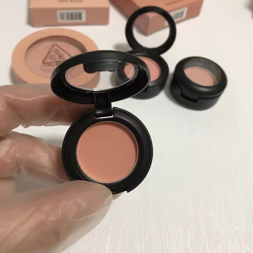 3ceeunhyehouse单色腮红自然裸妆蜜桃橘哑光粉细腻高光腮红