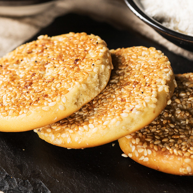 锦城记土麻饼成都特产老式手工传统芝麻饼四川特产糕点零食名小吃