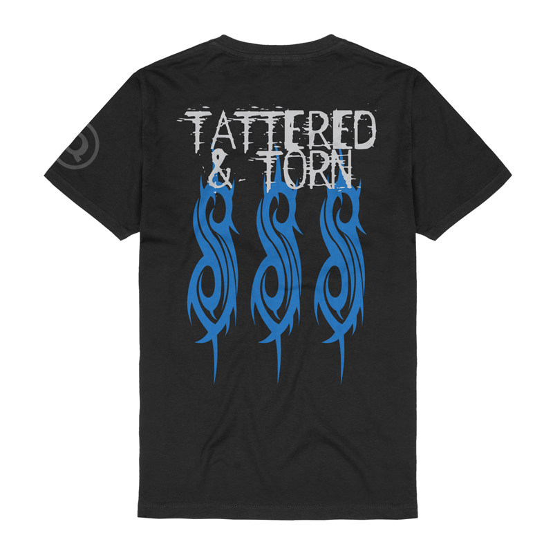 活结乐队slipknot摇滚朋克tatteredandtorntee短袖t恤