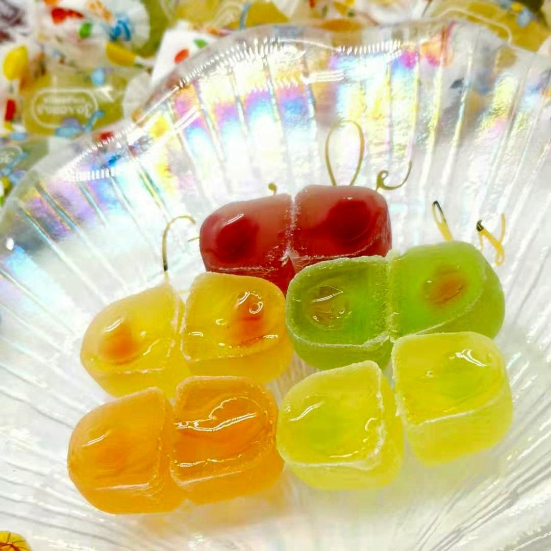 俄罗斯进口kdv小蜜蜂夹心水果汁qq软糖办公零食婚庆新款热销1000g