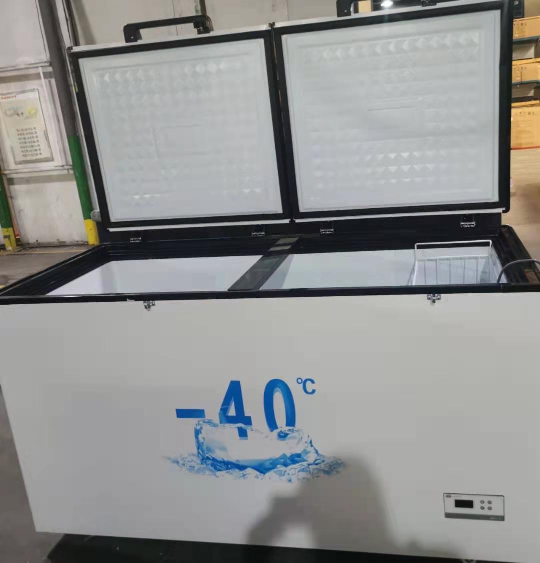 冰熊新款单温铜管冷柜商用大容量零下40度798升展示柜