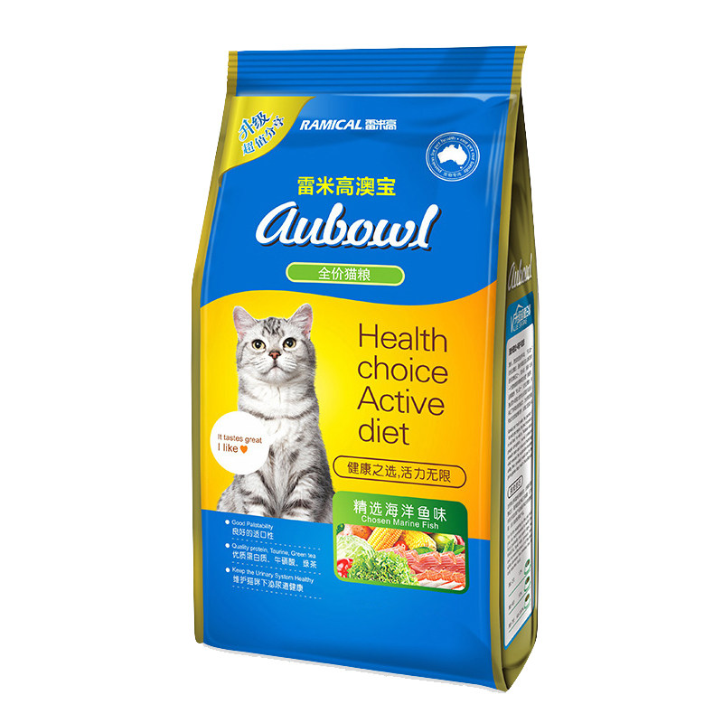 猫粮雷米高澳宝海洋鱼味全期美毛粮幼猫成10kg20猫全价膨化粮