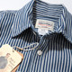 Emomo men and women unisex heavy khaki retro vintage vertical striped long-sleeved shirt tooling Emomo men and women unisex heavy khaki retro vintage vertical striped long-sleeved shirt tooling