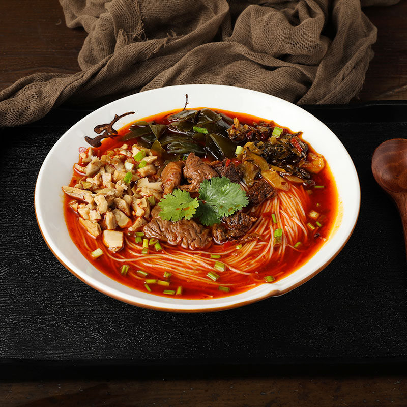 黄龙绵阳米粉肥肠四川特产开元牛肉米线南充方便粉丝