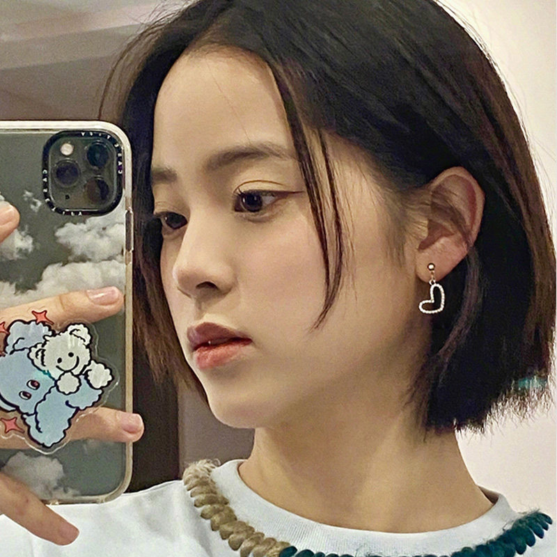 欧阳娜娜耳洞感无设计耳环日常银针新款2022年耳钉耳钉
