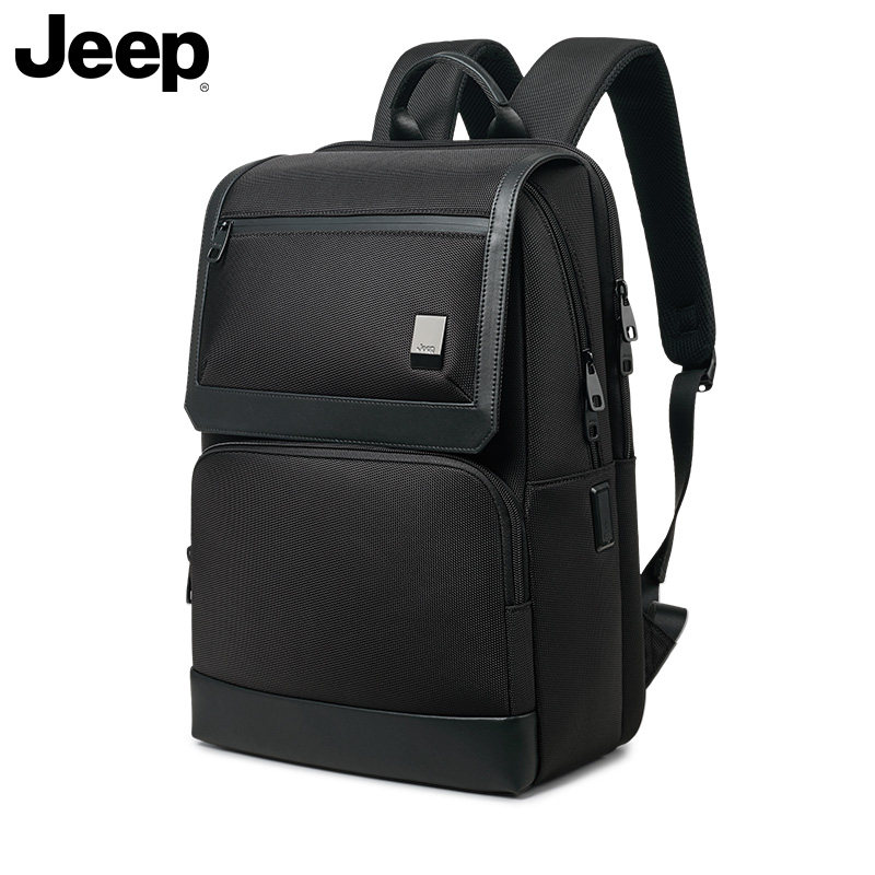 jeep男包2022新款男士商务背包休闲潮牌大容量双肩背包