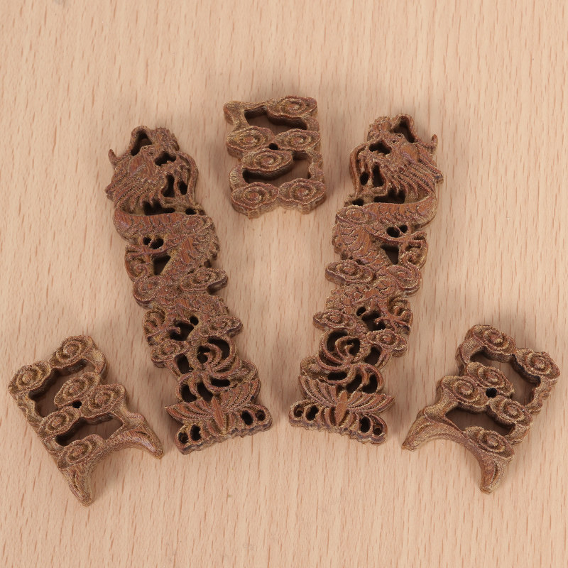 精品画眉鸟笼门花竹制镂空雕刻绣眼颠颏百灵鸟笼竹子鸟笼装饰配件
