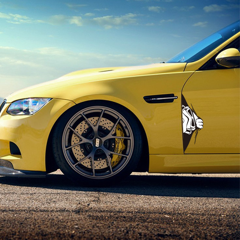 星球大战车贴白兵战士汽车后围标装饰防撞贴卡通反光贴纸遮挡划痕