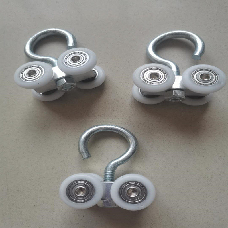 门帘滑道滑轮洗车推拉推拉门配套道和配件四轮门帘