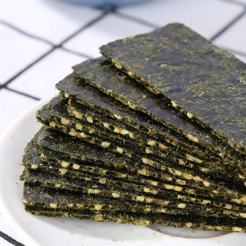 芝麻夹心海苔脆片袋装儿童即食无添加海苔宝宝孕妇海味休闲小零食